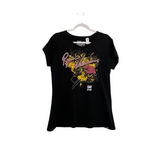 Chase Authentics Nascar Ryan Newman #31 Cat Racing T Shirt Black Womens Size XL